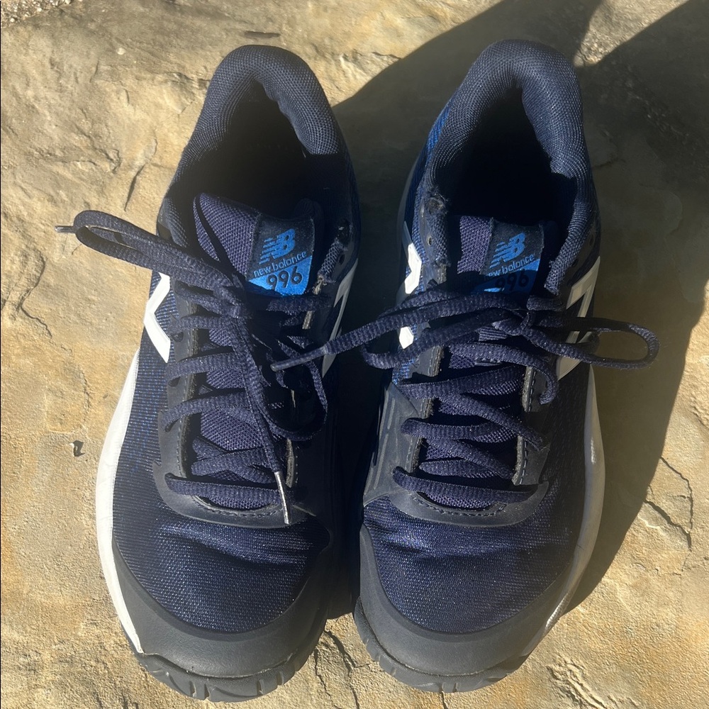 New Balance Boy’s 996 Dark Blue and Black Sneakers